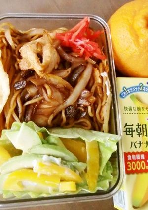 マルちゃん焼そば弁当ササミとレーズン入り-レシピのメイン写真