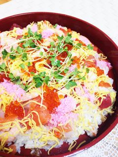 皆で楽しく☆ちらし寿司-レシピのメイン写真