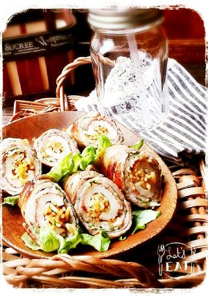 ちくわにin焼きそばの肉巻き-レシピのメイン写真