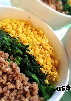 パパッとできる三色丼♡-レシピのメイン写真