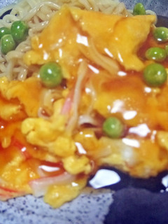 マルちゃん正麺冷やし中華de天津麺-レシピのメイン写真