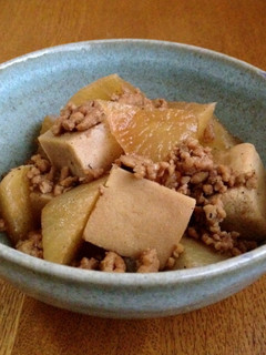 大根と高野豆腐のそぼろ煮-レシピのメイン写真