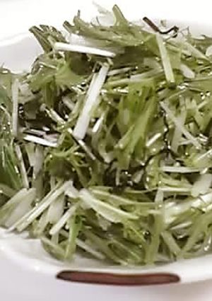 水菜とセロリのサラダ-レシピのメイン写真