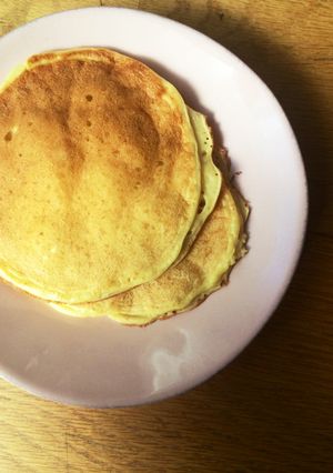 ふわとろシリーズ コーンミールパンケーキ-レシピのメイン写真