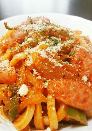 冷凍うどんで☆簡単美味しいナポリタン♪-レシピのメイン写真