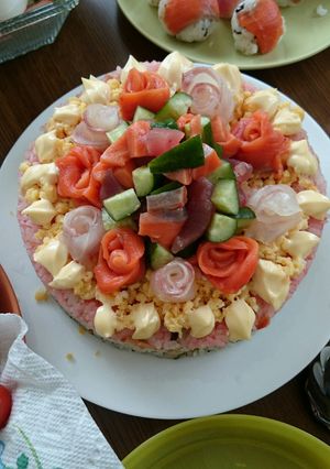 ♪お祝いちらし寿司ケーキ♪-レシピのメイン写真
