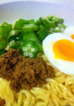 マルちゃん正麺 冷し中華/肉味噌アレンジ-レシピのメイン写真