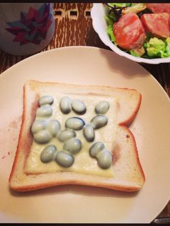 黒豆チーズトースト-レシピのメイン写真