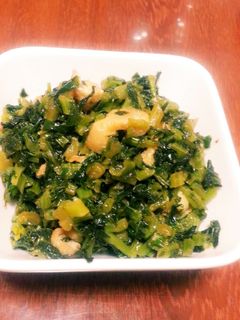 大根菜と鶏皮の炒め煮-レシピのメイン写真