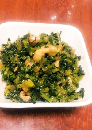 大根菜と鶏皮の炒め煮-レシピのメイン写真