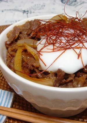 韓国風!ピリ辛牛丼。-レシピのメイン写真