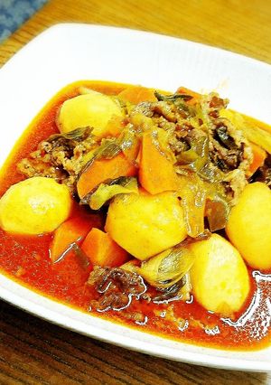 ピリ辛！旨旨っ♪韓国風肉じゃが♪-レシピのメイン写真