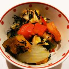 カラフル野菜と車麩のひじき煮-レシピのメイン写真