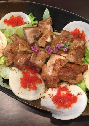 鶏もも肉とかぶらのグリルサラダ-レシピのメイン写真