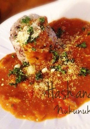 トマトをきかせたハヤシライス風にチェンジ-レシピのメイン写真