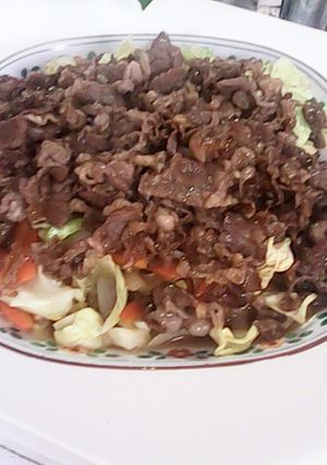 牛肉たっぷり野菜炒め♪-レシピのメイン写真
