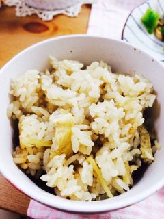 生姜とアゲの炊き込みご飯-レシピのメイン写真