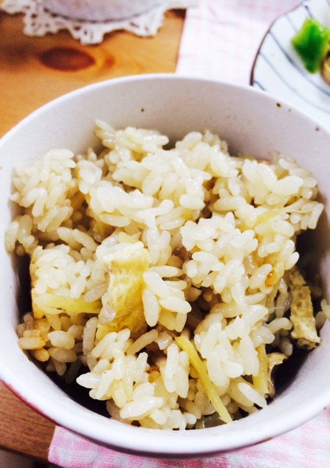 生姜とアゲの炊き込みご飯-レシピのメイン写真