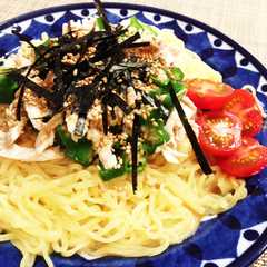 ピリ辛ヘルシー☆ささみとオクラの中華麺-レシピのメイン写真