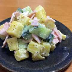 豚しょうが焼にピッタシ☆紅はるかのサラダ-レシピのメイン写真