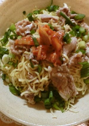 マルちゃん正麺でキムしゃぶごまだれ冷やし-レシピのメイン写真