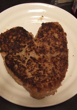 ハートのハンバーグ-レシピのメイン写真