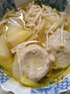 簡単! つみれ えのき ネギの 白だし煮-レシピのメイン写真