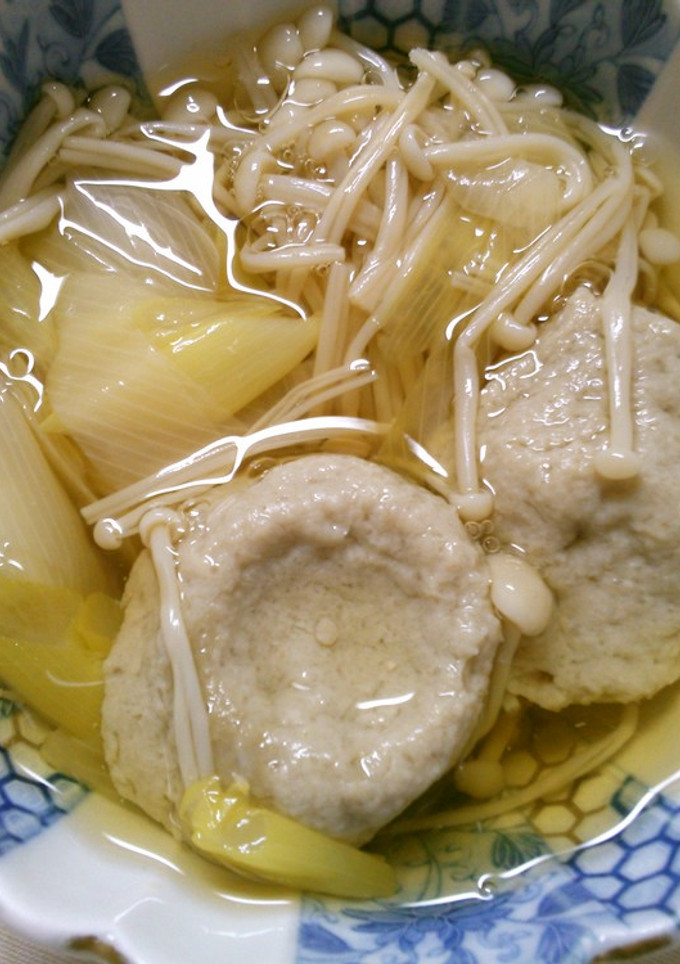簡単！　つみれ　えのき　ネギの　白だし煮-レシピのメイン写真
