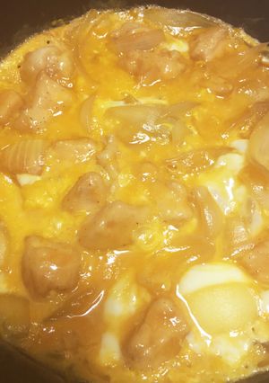 材料極少！麺つゆで簡単！鶏むね肉の親子丼-レシピのメイン写真