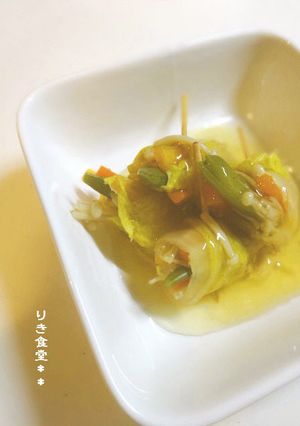 白菜と野菜いっぱいなロール巻き-レシピのメイン写真