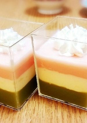 簡単すぎる！食後のデザートに３色プリン-レシピのメイン写真