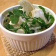 豆腐と新玉ねぎ ルッコラのサラダ