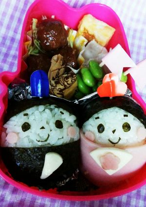 ＊キャラ弁＊お雛様-レシピのメイン写真