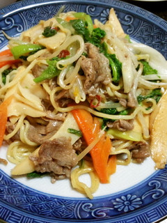 牛肉と菜の花の中華オイスター焼きそば-レシピのメイン写真