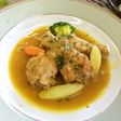 鶏肉の人参ジュース煮込み、いちご風味