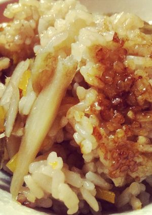 圧力鍋でおこげが美味しい鶏ごぼうごはん-レシピのメイン写真