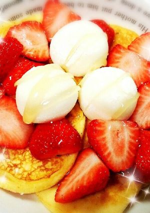 ホットケーキ(雪見だいふく)-レシピのメイン写真