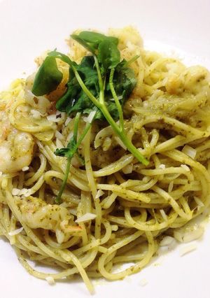 海老のジェノベーゼパスタ-レシピのメイン写真