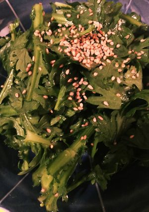 春菊だけの簡単サラダ-レシピのメイン写真
