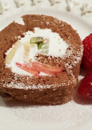 フルーツたっぷりチョコロール-レシピのメイン写真