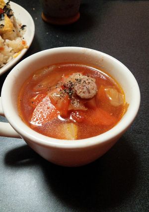 白だしで簡単めちゃウマなミネストローネ-レシピのメイン写真