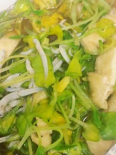 つまみ菜と油揚げのお浸し-レシピのメイン写真