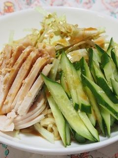 夏にぴったり♪ごまだれ冷し中華-レシピのメイン写真
