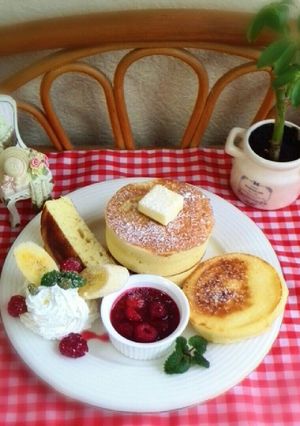 100均のシリコン型で～厚手ホットケーキ-レシピのメイン写真