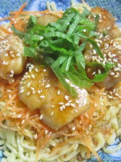 スイートチリチキンのせ 冷し中華-レシピのメイン写真