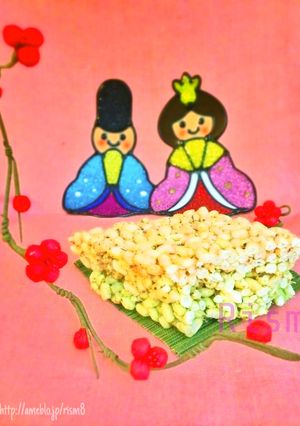 雛祭り✨簡単！ポン菓子deひし餅風お菓子-レシピのメイン写真