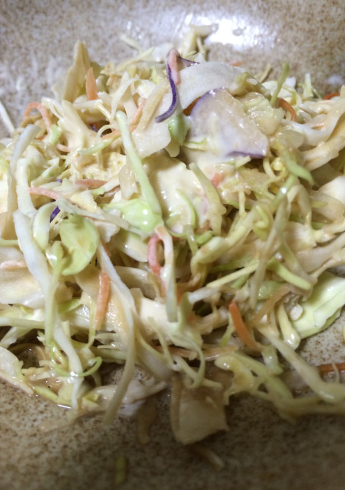 旦那さんのサラダの食べ方☆マヨ醤油-レシピのメイン写真
