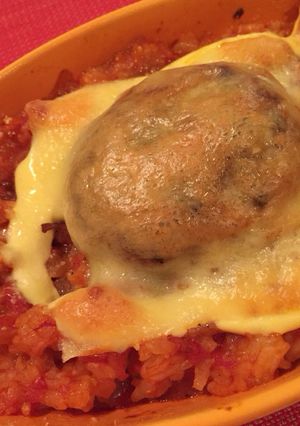 ハンバーグ入り☆簡単にできるトマトドリア-レシピのメイン写真