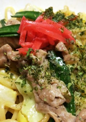 炒めない♡レンチン ガリバタ醤油焼きそば-レシピのメイン写真
