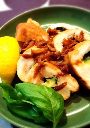 バジルとチーズのチキンロール-レシピのメイン写真